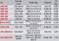 
9 VYRÁŽEČŮ KOLÍKŮ 251 – KOVOVÝ STOJAN 251A.JS9
