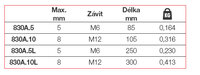 
RÁČNOVÉ VRATIDLO 85 MM 830A.10
