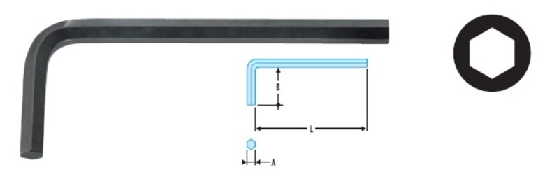 
KRÁTKÝ ZÁSTRČNÝ 6HRANNÝ KLÍČ 12 MM 82H.12
