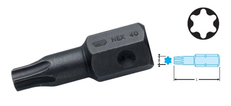 
RÁZOVÝ BIT TORX 30 NEX.30A
