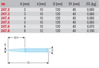 
VYRÁŽEČ STANDARD – PRŮM. 2 MM 247.2
